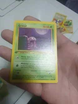 Pokemon Grimer Fossil 1st Edition 48/62 Regular Common 50 HP 1ST EDITION - Image 3