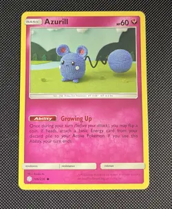 NM Pokemon Azurill S&M Cosmic Eclipse Common 146/236 - Image 1
