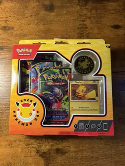 Pokemon Day 2026 Collection Box 30th Anniversary Pikachu Promo (1 Box) DAMAGED - Image 2