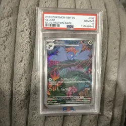Pokemon Obsidian Flames Gloom Illustration Rare IR 198/197 SV03 Gem Mint Psa 10 - Image 1