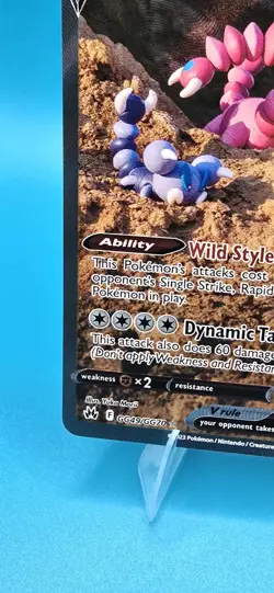 Drapion V GG49/GG70 Holo V Rare Crown Zenith Galarian Gallery Pokemon Nm/#2 - Image 5