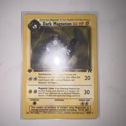 Pokemon Dark Magneton TCG 11/82 1st Edition Rare - Image 2
