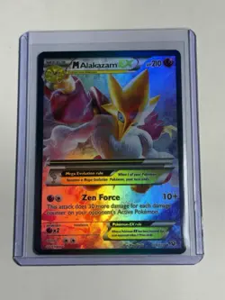2016 Pokemon M Alakazam EX Mega Holo Ultra Rare Fates Collide 118/124 - Image 1