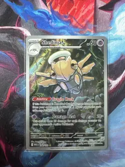 Pokemon Mega Evolution Shedinja Illustration Rare 144/132 NM - Image 1