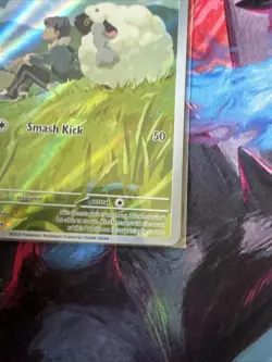 Pokemon Hop's Wooloo Illustration Rare Holo 170/159 Sv09 Journey 70HP Smash Kick - Image 4