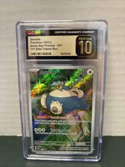 SNORLAX BLACK STAR PROMO 051 POKEMON CGC PRISTINE 10 - Image 1