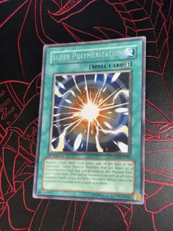 Yugioh Super Polymerization PTDN-EN046 1st Edition Phantom Darkness Rare - Image 2