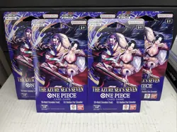 5x One Piece OP-14 Azure Sea’s Seven Sleeved Booster Packs Sealed (Lot Of 5) NEW - Image 1