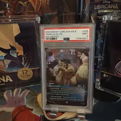 Disney Lorcana Cruella De Vil Style Icon 236/204 | ENCHANTED | Fabled | PSA 9 - Image 3