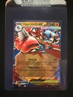 Mega Lucario ex 113/217 Ascended Heroes Double Rare Pokemon TCG Card NM - Image 5