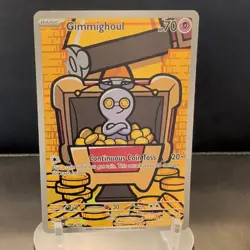 Pokemon Card - Gimmighoul Paradox Rift 198/182 Illustration Rare - Image 1