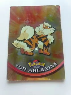Arcanine 59 TOPPS Pokemon Card - Textured Foil - Flames - Image 1