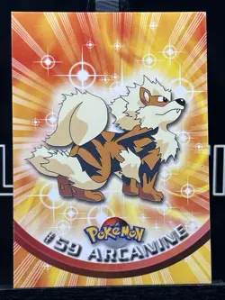 Arcanine #59 1998 Topps Pokemon TV Animation Edition Green Logo Pokemon Card - Image 3