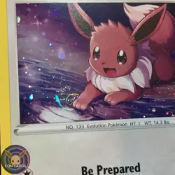 Eevee HOLO PROMO W/ HD SWIRL SWSH127 (NM) Black Star PROMO Pokemon Cards A3 - Image 3
