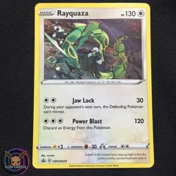 Rayquaza HOLO PROMO W/SWIRL SWSH029 (NM) Black Star PROMO Pokemon Cards A5 - Image 1