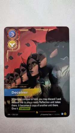 Leblanc Deceiver ON 235/219 mint condition Riftbound Unleashed Card - Image 1