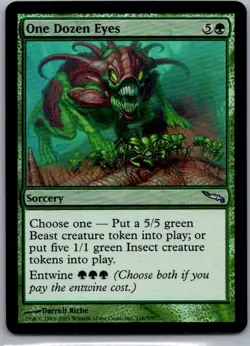 #126 One Dozen Eyes Mirrodin Uncommon FOIL - Image 1