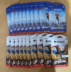 MTG Avatar, Spider-Man, Edge of Eternities 25 Sealed Hanger Play Booster Packs - Image 1