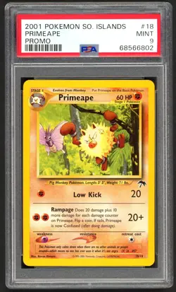 Pokemon Cards - PSA 9 Primeape 18/18 - Southern Islands Promo - MINT - PSA9 - Image 1