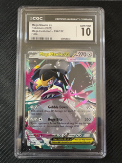 [CGC 10] 2025 Pokemon Mega Evolution Mawile ex #094/132 Double Rare GEM MINT - Image 3