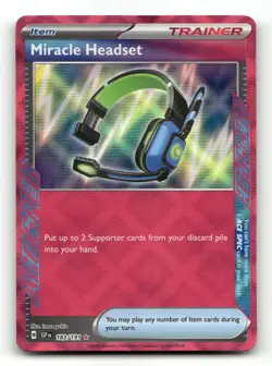 Miracle Headset 183/191 - Surging Sparks - Pokemon Card NM/M - Image 1