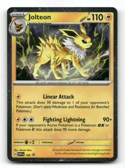 Jolteon (Cosmos Holo) 169 - Scarlet & Violet Promo - Pokemon Card NM/M - Image 1
