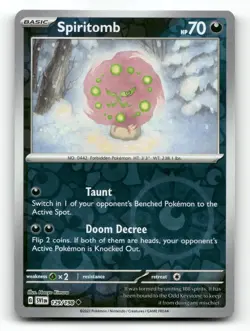 Spiritomb 129/198 - Scarlet & Violet Reverse Holo - Pokemon Card NM/M - Image 1