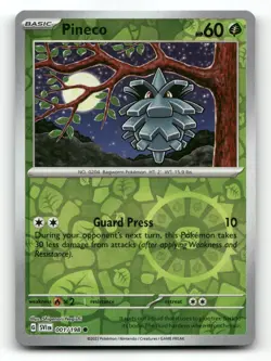 Pineco 001/198 - Scarlet & Violet Reverse Holo - Pokemon Card NM/M - Image 1
