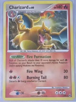 Pokemon Arceus CHARIZARD Holo Rare #1/99 - NM - Image 1