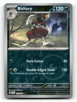 Bisharp 133/198 - Scarlet & Violet Reverse Holo - Pokemon Card NM/M - Image 1