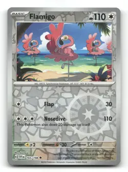Flamigo 165/198 - Scarlet & Violet Reverse Holo - Pokemon Card NM/M - Image 1