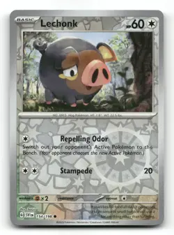 Lechonk 154/198 - Scarlet & Violet Reverse Holo - Pokemon Card NM/M - Image 1