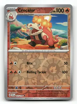 Crocalor 037/198 - Scarlet & Violet Reverse Holo - Pokemon Card NM/M - Image 1