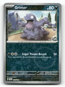 Grimer 126/198 - Scarlet & Violet Reverse Holo - Pokemon Card NM/M - Image 1