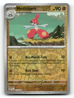 Medicham 111/198 - Scarlet & Violet Reverse Holo - Pokemon Card NM/M - Image 1