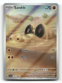 Sandile 216/198 - Scarlet & Violet - Pokemon Card NM/M - Image 1