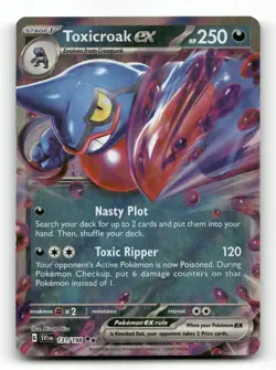 Toxicroak ex 131/198 - Scarlet & Violet - Pokemon Card NM/M - Image 1