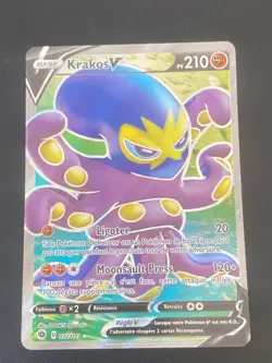 CARTE POKEMON KRAKOS V 072/073 FR ULTRA RARE EB LA VOIE DU MAITRE - NEUF - Image 1