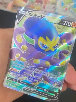 CARTE POKEMON KRAKOS V 072/073 FR ULTRA RARE EB LA VOIE DU MAITRE - NEUF - Image 2