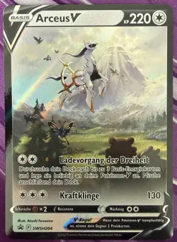 Pokemon Arceus V Alternative Art | Deutsch SWSH204 Black Star Promo | Near Mint - Image 1