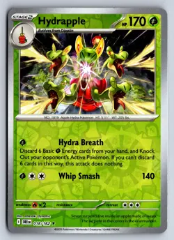 HYDRAPPLE 018/182 RARE DESTINED RIVALS POKEMON REVERSE HOLO NM - Image 1