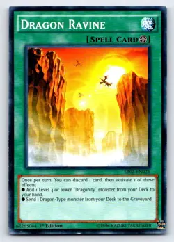 Dragon Ravine AP07-EN012 Super Rare Astral Pack 7 Yu-Gi-Oh Lightly Played - Image 1