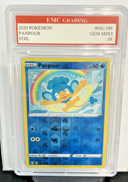 PANPOUR 2020 HOLO FOIL #041/189 Pokemon Card GRADED 10 TCG CCG - Image 1