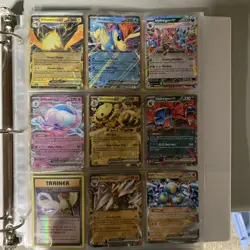 Huge Binder Lot 117 Pokemon Cards WOTC VTG Base Set, Celebrations, EX Evolutions - Image 1
