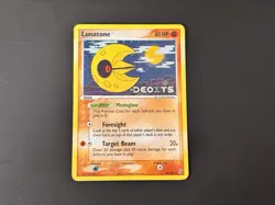 Lunatone 36/107 Reverse Holo EX Deoxys Pokemon Card LP Stamped - Image 1