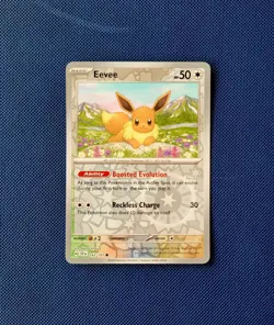 Pokemon Card Eevee Surging Sparks Reverse Holo 143/191 Near Mint - Image 1