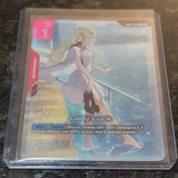 Bandai Gundam Card Game Lady Luck ST08-013 ST08 Command Holo - Image 2
