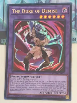 Yugioh 1x The Duke of Demise Ultra Rare MZTM-EN033 Maze of the Master 1st Ed NM - Image 2