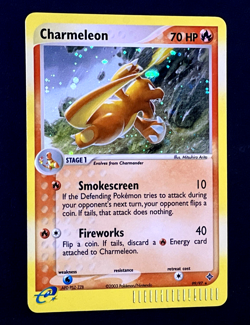 2003 Pokemon CHARMELEON Ex Dragon SECRET RARE Holo e-Reader Edition Card 99/97 - Image 1
