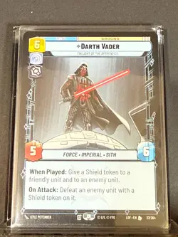 Darth Vader Star Wars Unlimited SWU 37/264 LOF Legendary Near Mint Card - Image 1